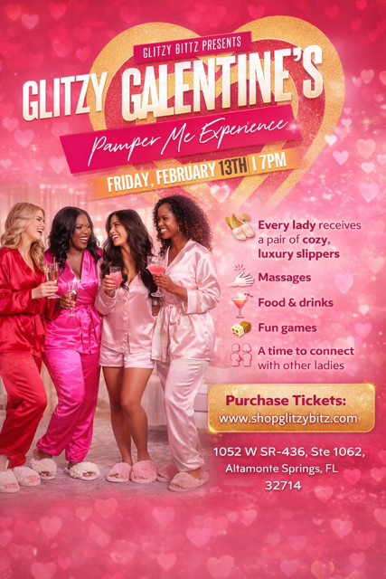 A Glitzy Galentine's